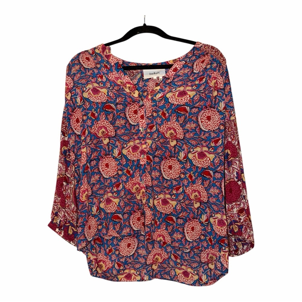 ba&sh Floral Button-Front Blouse - Picture 6 of 7